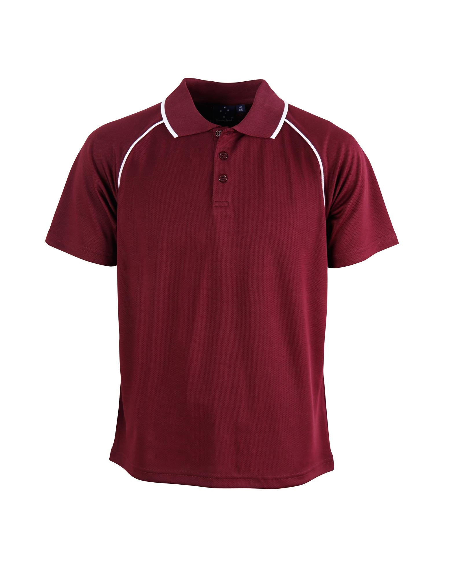 Winning Spirit Champion Kids Cooldry Raglan Short Sleeve Contrast Polo 1st (14 colour)-(PS24)