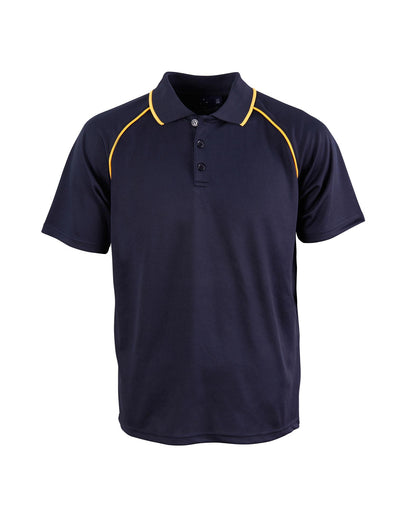 Winning Spirit Champion Kids Cooldry Raglan Short Sleeve Contrast Polo 1st (14 colour)-(PS24)