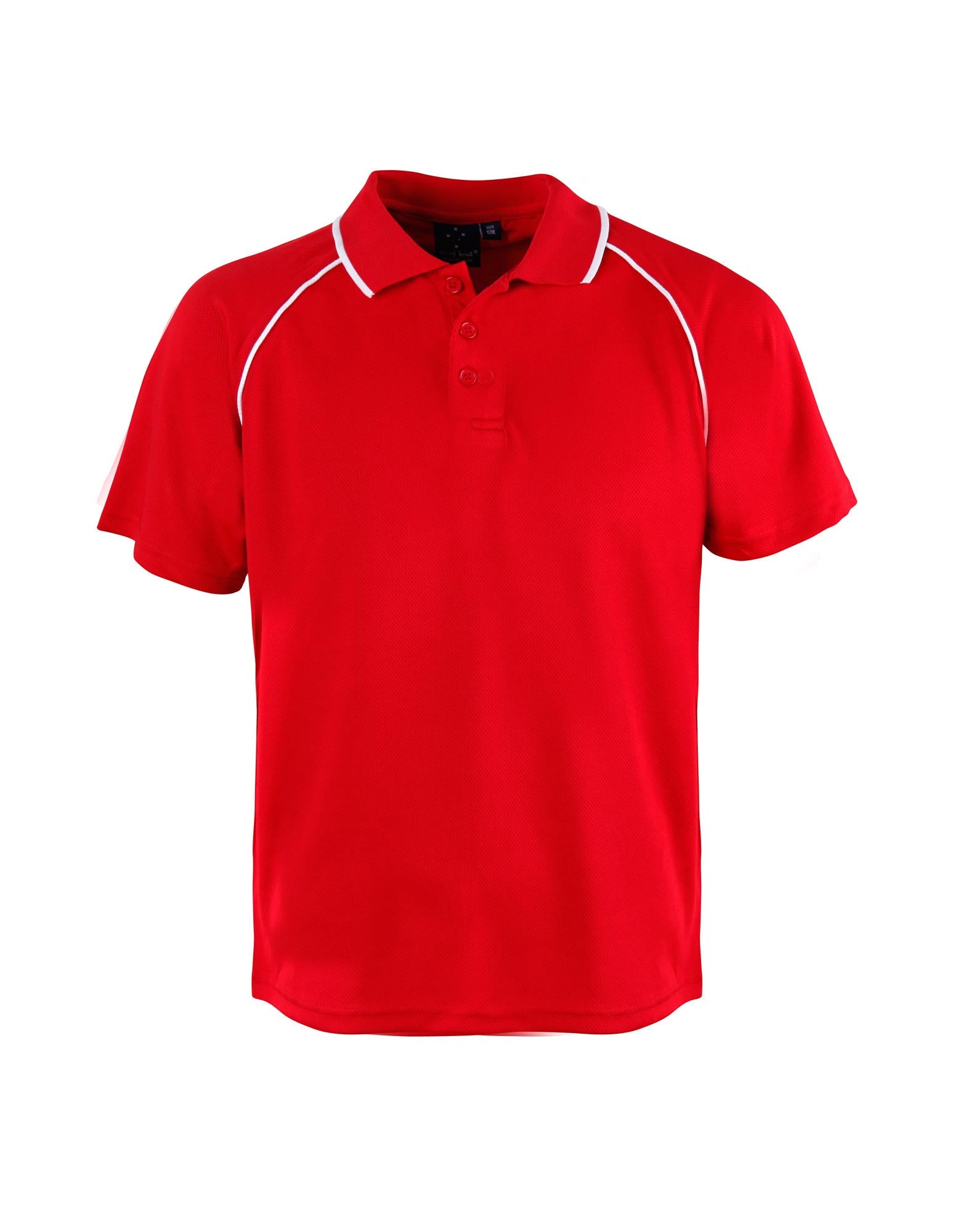 Winning Spirit Champion Kids Cooldry Raglan Short Sleeve Contrast Polo 1st (14 colour)-(PS24)