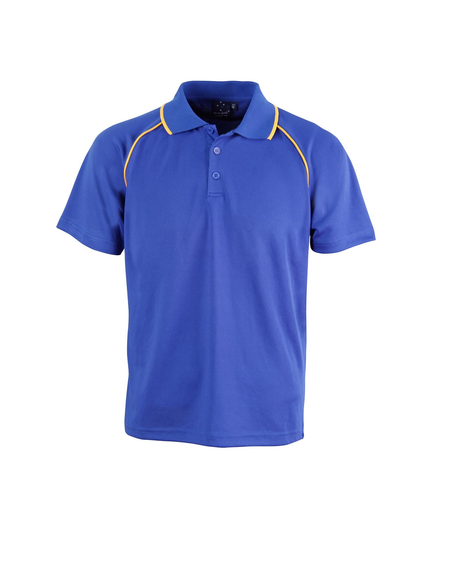 Winning Spirit Champion Kids Cooldry Raglan Short Sleeve Contrast Polo 1st (14 colour)-(PS24)
