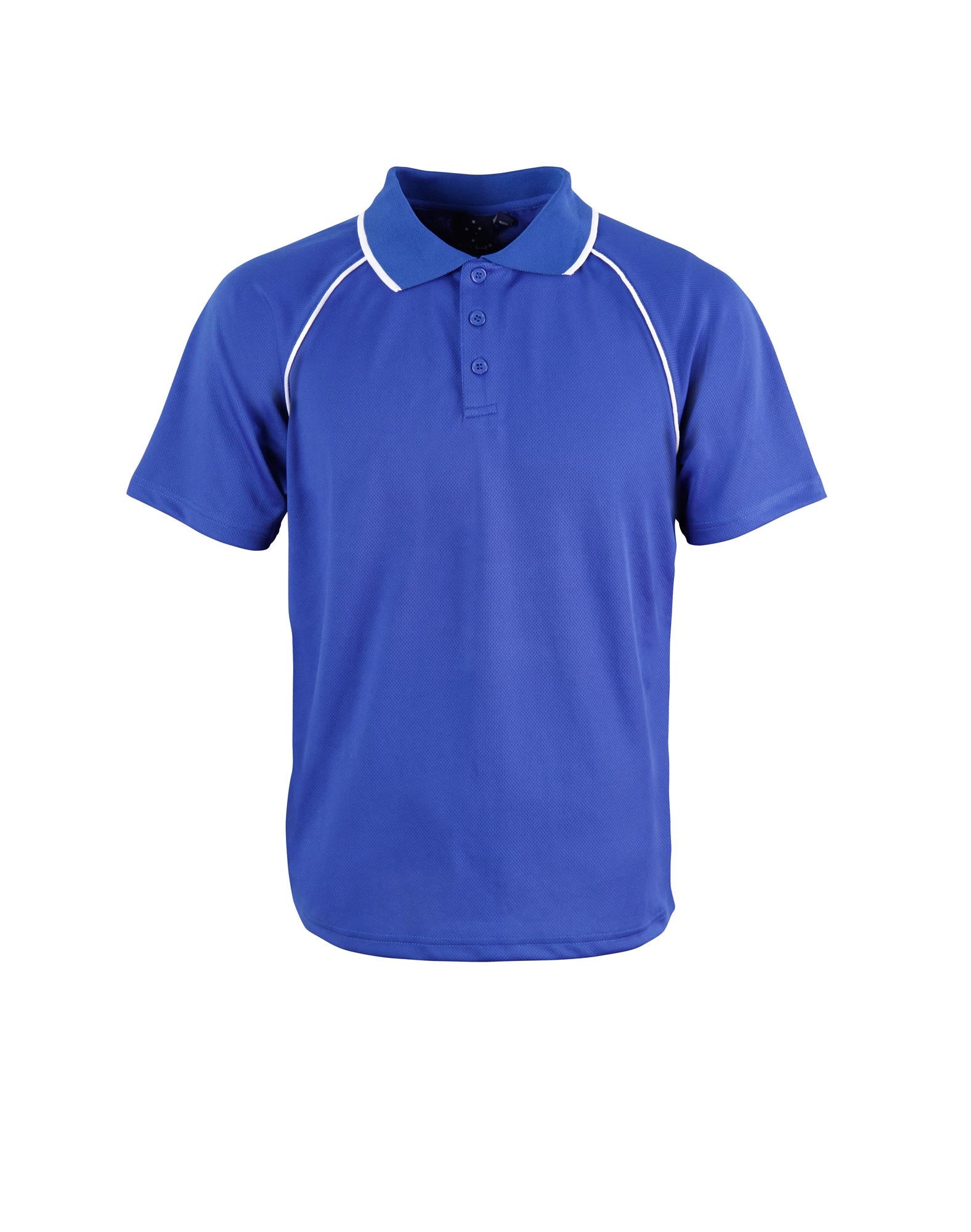 Winning Spirit Champion Kids Cooldry Raglan Short Sleeve Contrast Polo 1st (14 colour)-(PS24)