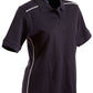 Winning Spirit Ladies' Pure Cotton Contrast Piping Short Sleeve Polo-(PS26)