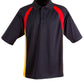 Winning Spirit Men's CoolDry® Tri-colour Contrast Short Sleeve Polo-(PS28)