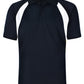 Winning Spirit Men's CoolDry® Tri-colour Contrast Short Sleeve Polo-(PS28)