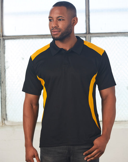 Winning Spirit Men's TrueDry® Contrast Short Sleeve Polo 1st (10 colour)-(PS31)