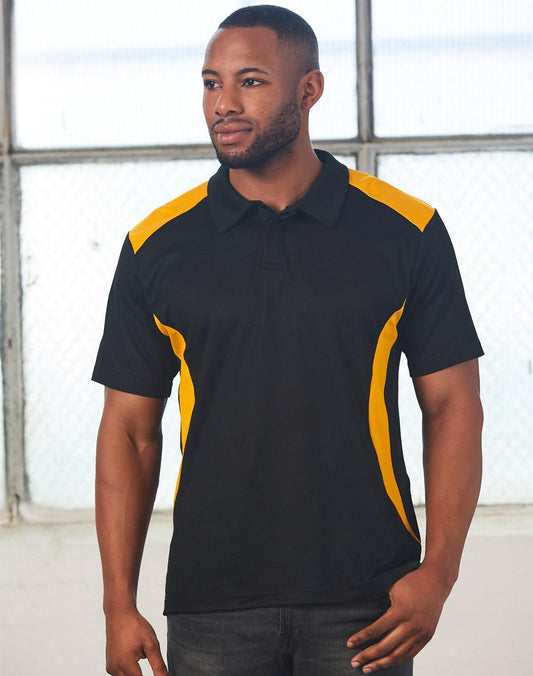 Winning Spirit Men's TrueDry® Contrast Short Sleeve Polo 2nd (4 colour)-(PS31)