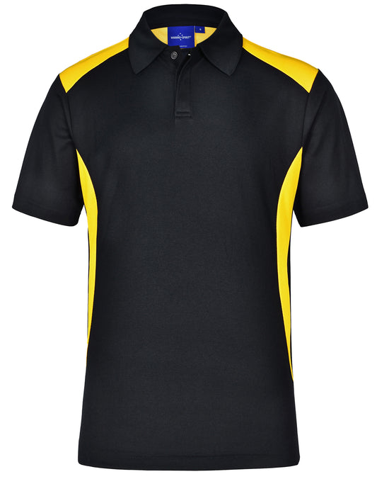 Winning Spirit Men's TrueDry® Contrast Short Sleeve Polo 1st (10 colour)-(PS31)