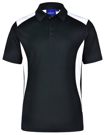 Winning Spirit Men's TrueDry® Contrast Short Sleeve Polo 1st (10 colour)-(PS31)