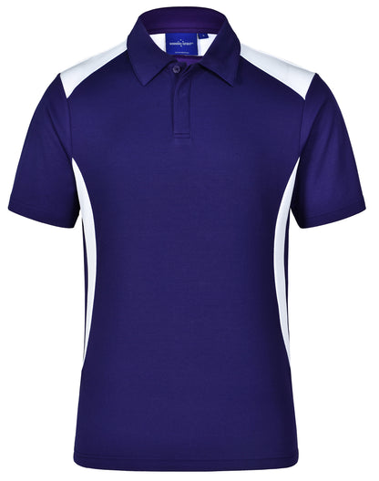 Winning Spirit Men's TrueDry® Contrast Short Sleeve Polo 1st (10 colour)-(PS31)