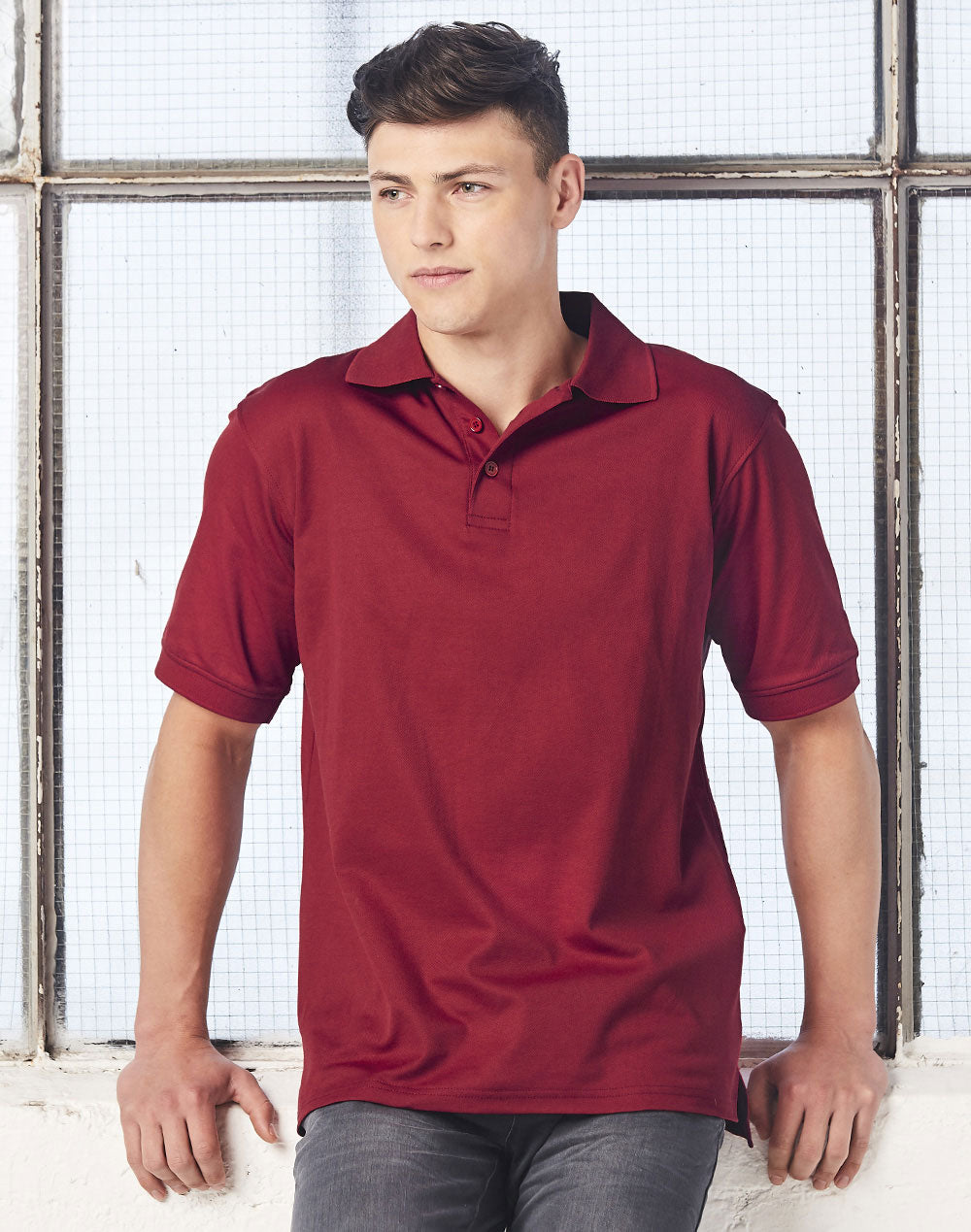 Winning Spirit Men's TrueDry® Short Sleeve Polo-(PS33)