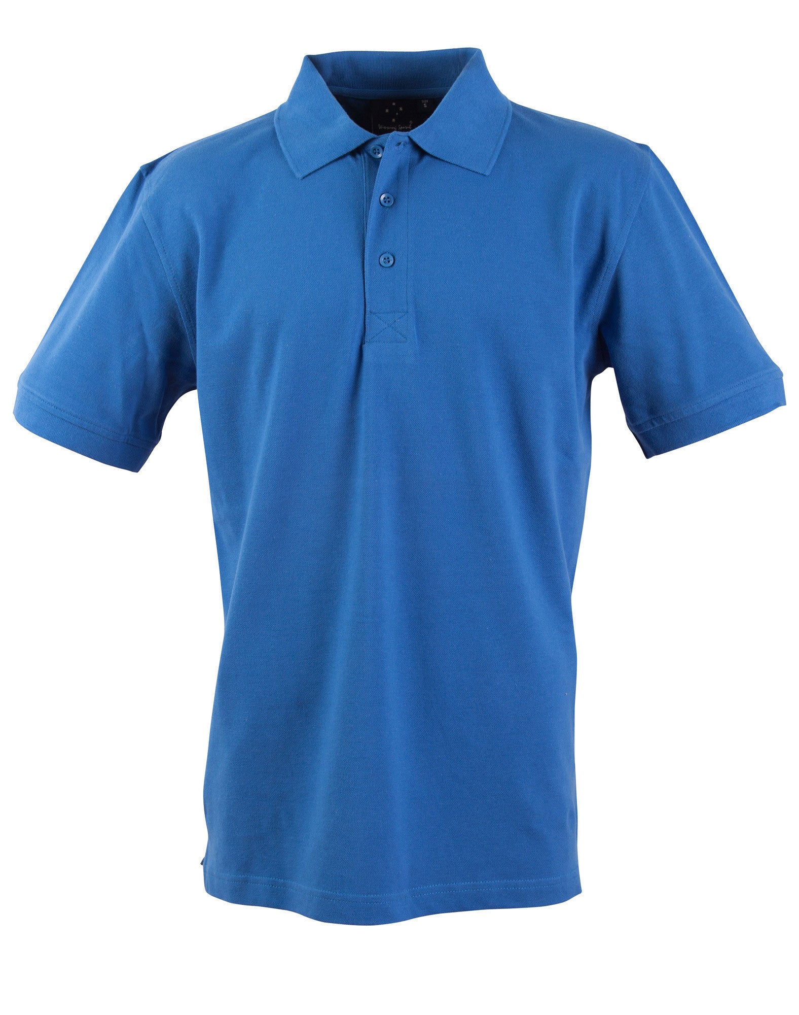Winning Spirit Men's Short Sleeve 100% Cotton Pique Polo-(PS39)
