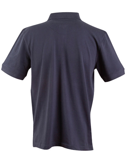 Winning Spirit Men's Short Sleeve 100% Cotton Pique Polo-(PS39)