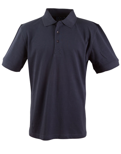 Winning Spirit Men's Short Sleeve 100% Cotton Pique Polo-(PS39)