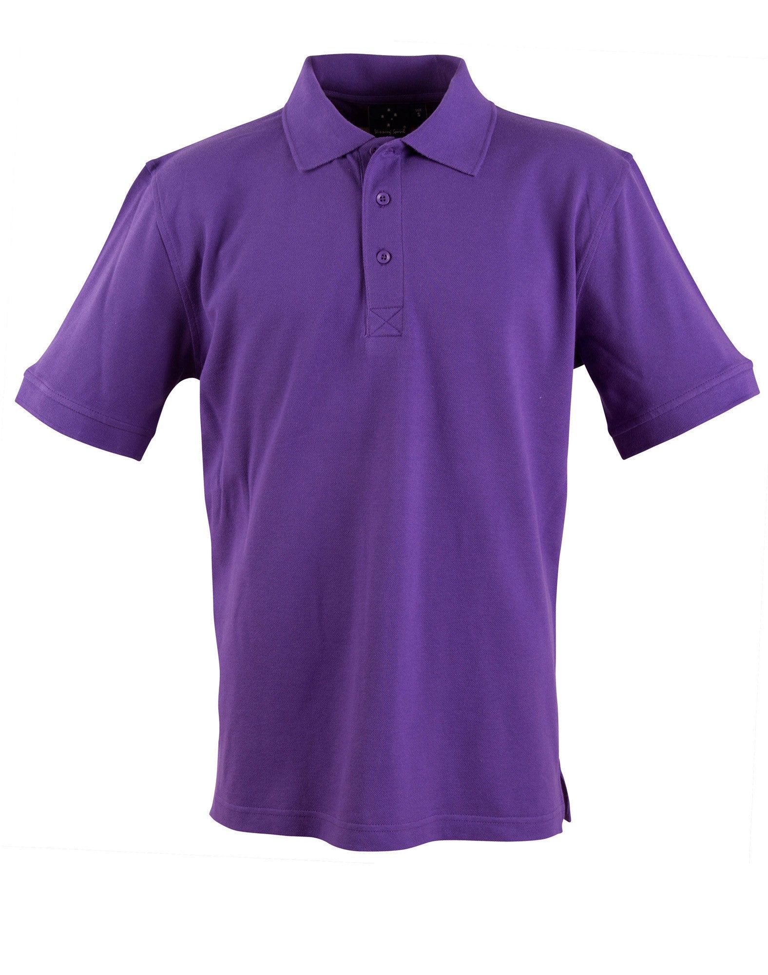 Winning Spirit Men's Short Sleeve 100% Cotton Pique Polo-(PS39)