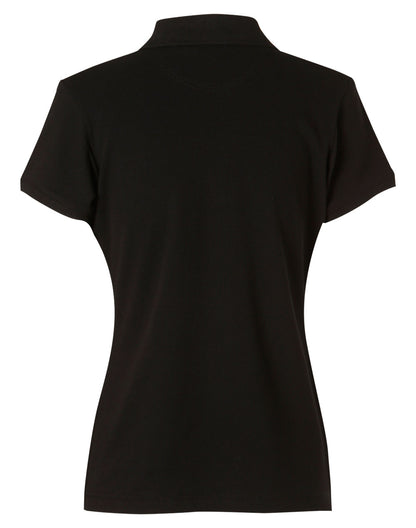 Winning Spirit Ladies' Short Sleeve Cotton/Elastane Polo 1st (8 colour)-(PS40)
