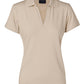 Winning Spirit Ladies' Short Sleeve Cotton/Elastane Polo 2st (4 colour)-(PS40)