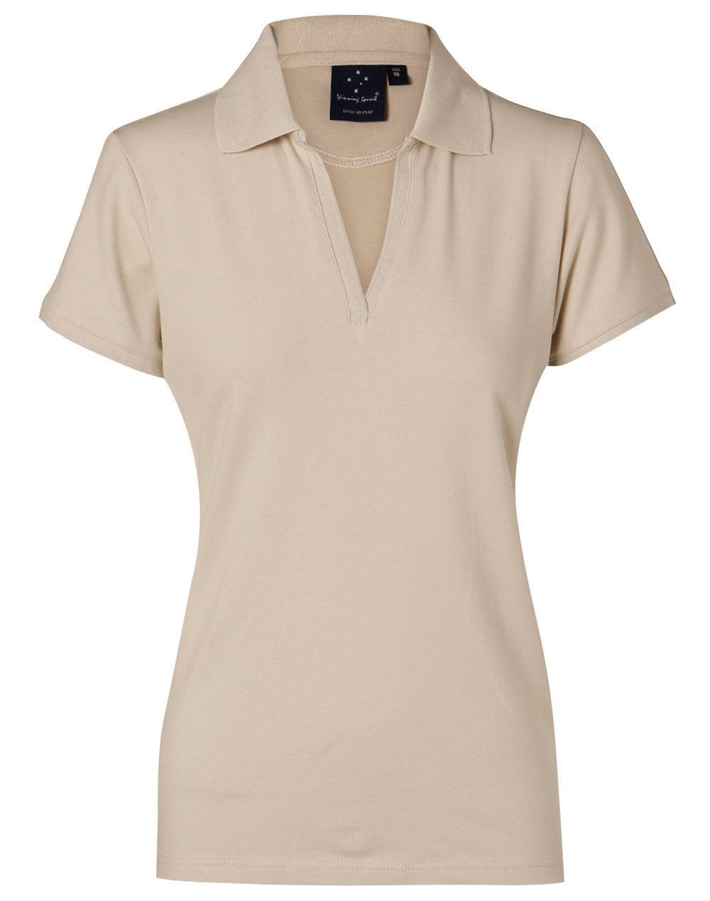 Winning Spirit Ladies' Short Sleeve Cotton/Elastane Polo 2st (4 colour)-(PS40)