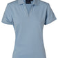 Winning Spirit Ladies' Short Sleeve Cotton/Elastane Polo 2st (4 colour)-(PS40)
