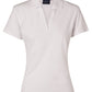 Winning Spirit Ladies' Short Sleeve Cotton/Elastane Polo 2st (4 colour)-(PS40)