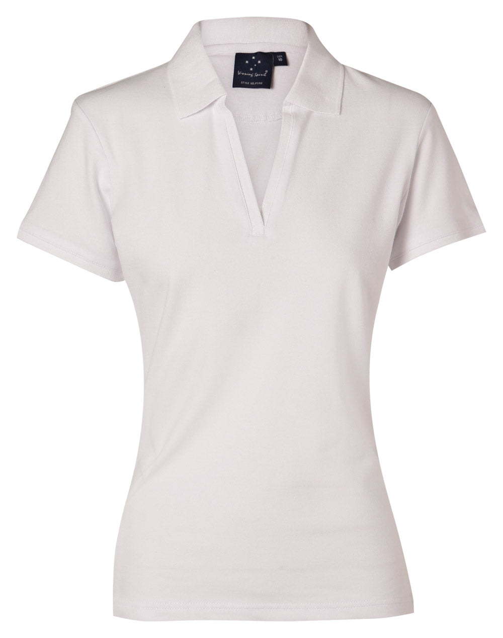 Winning Spirit Ladies' Short Sleeve Cotton/Elastane Polo 2st (4 colour)-(PS40)