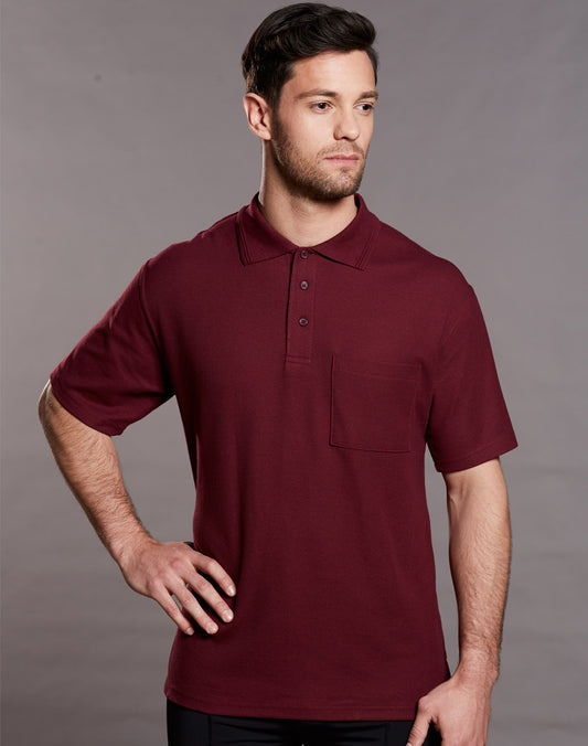 Winning Spirit Pique Knit Short Sleeve Polo (Unisex)-(PS41)