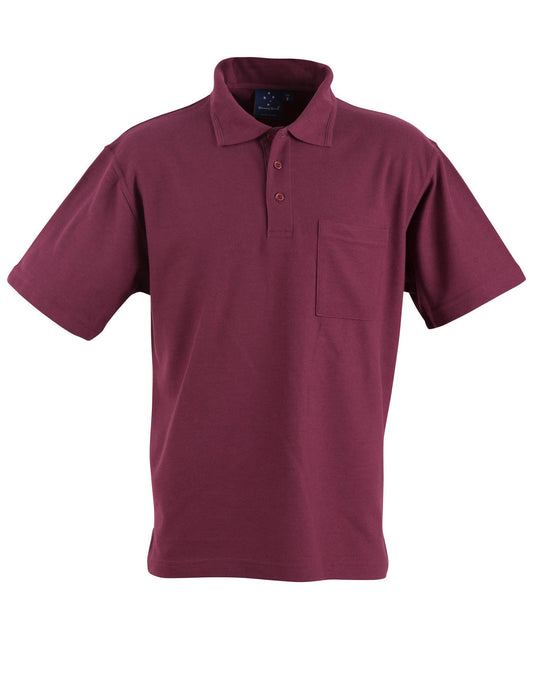 Winning Spirit Pique Knit Short Sleeve Polo (Unisex)-(PS41)