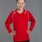 Winning Spirit Marathon Cooldry Raglan Long Sleeve Contrast Polo Kids-(PS43K)