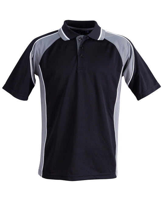 Winning Spirit Men's CoolDry® Short Sleeve Contrast Polo-(PS49)