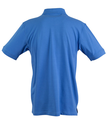 Winning Spirit Men's Cotton Stretch Short Sleeve Polo-(PS55)