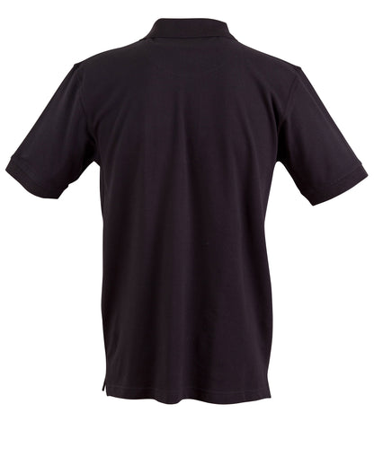 Winning Spirit Men's Cotton Stretch Short Sleeve Polo-(PS55)
