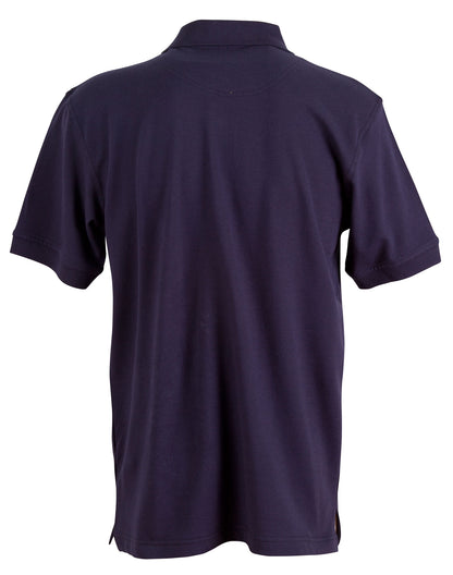 Winning Spirit Men's Cotton Stretch Short Sleeve Polo-(PS55)