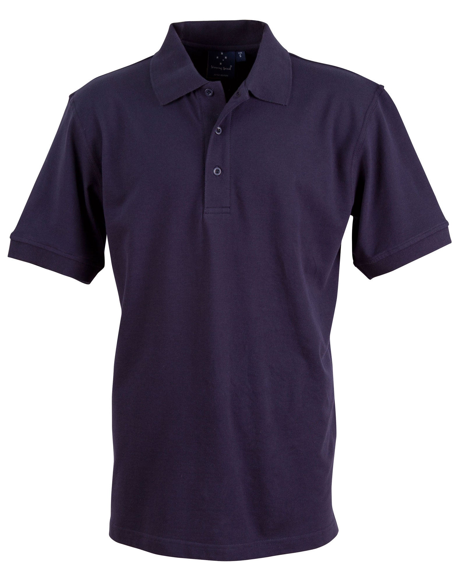 Winning Spirit Men's Cotton Stretch Short Sleeve Polo-(PS55)