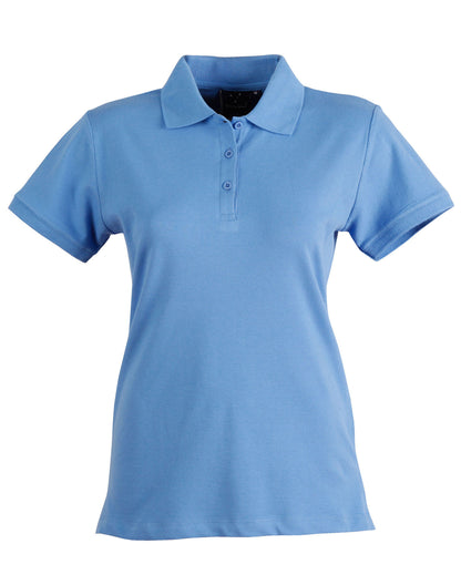 Winning Spirit Ladies' Cotton Stretch Pique Polo-(PS56)