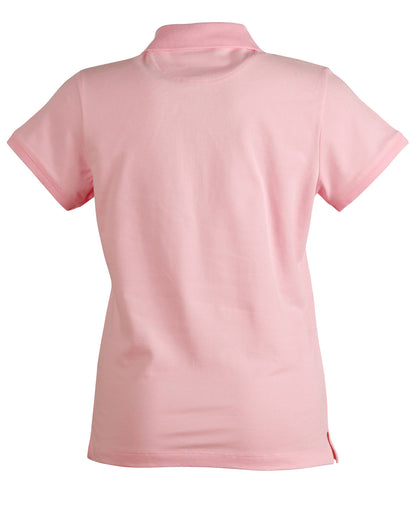 Winning Spirit Ladies' Cotton Stretch Pique Polo-(PS56)