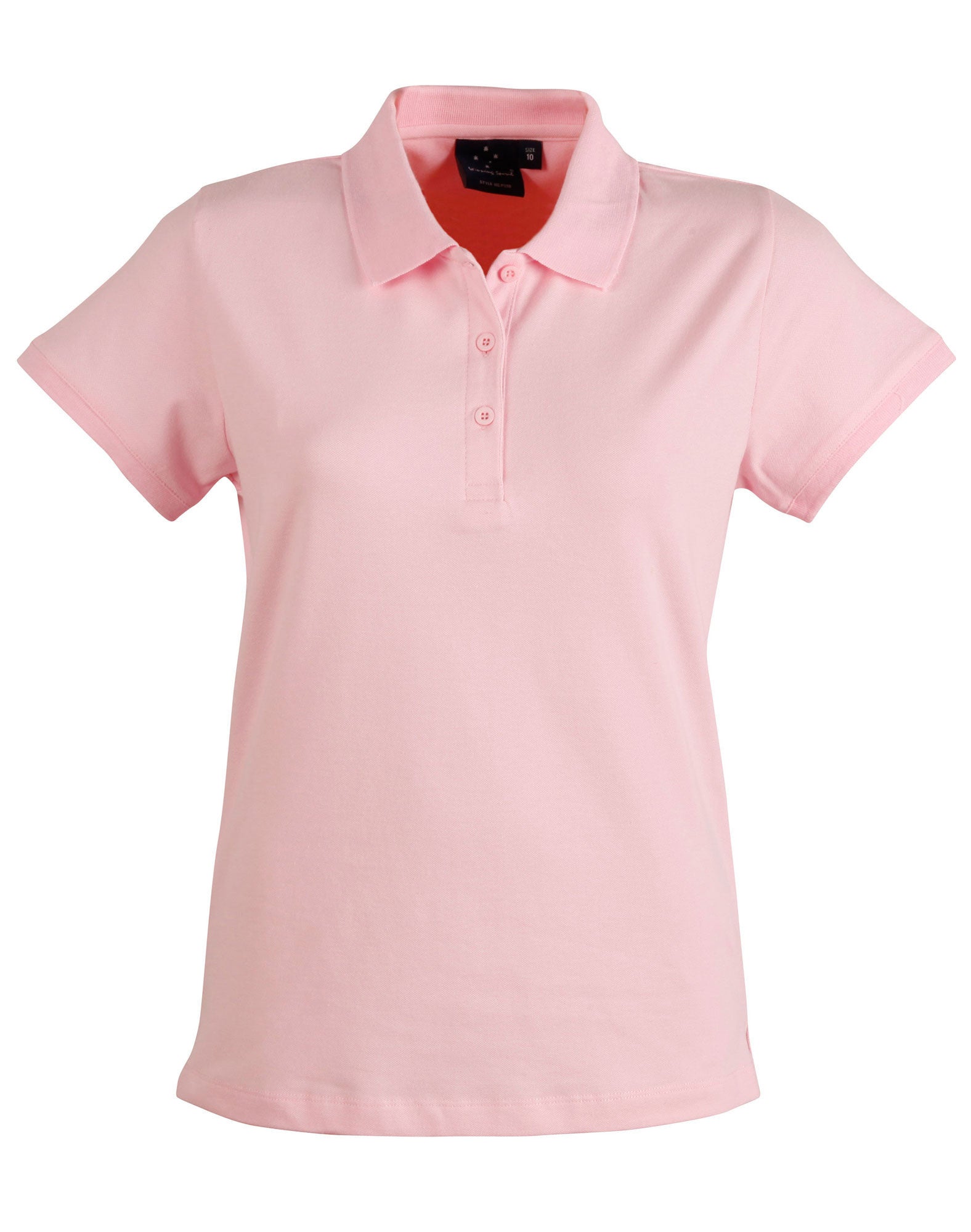 Winning Spirit Ladies' Cotton Stretch Pique Polo-(PS56)