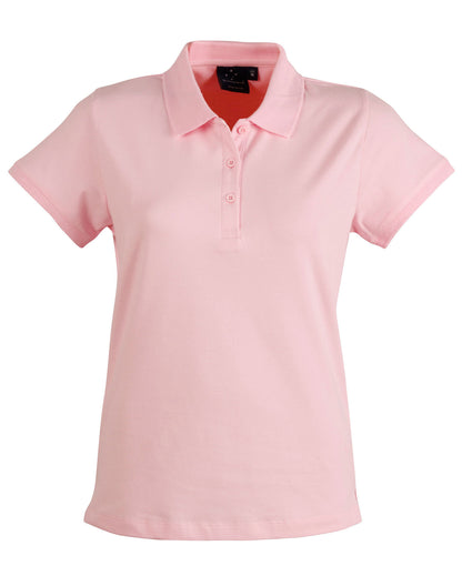 Winning Spirit Ladies' Cotton Stretch Pique Polo-(PS56)