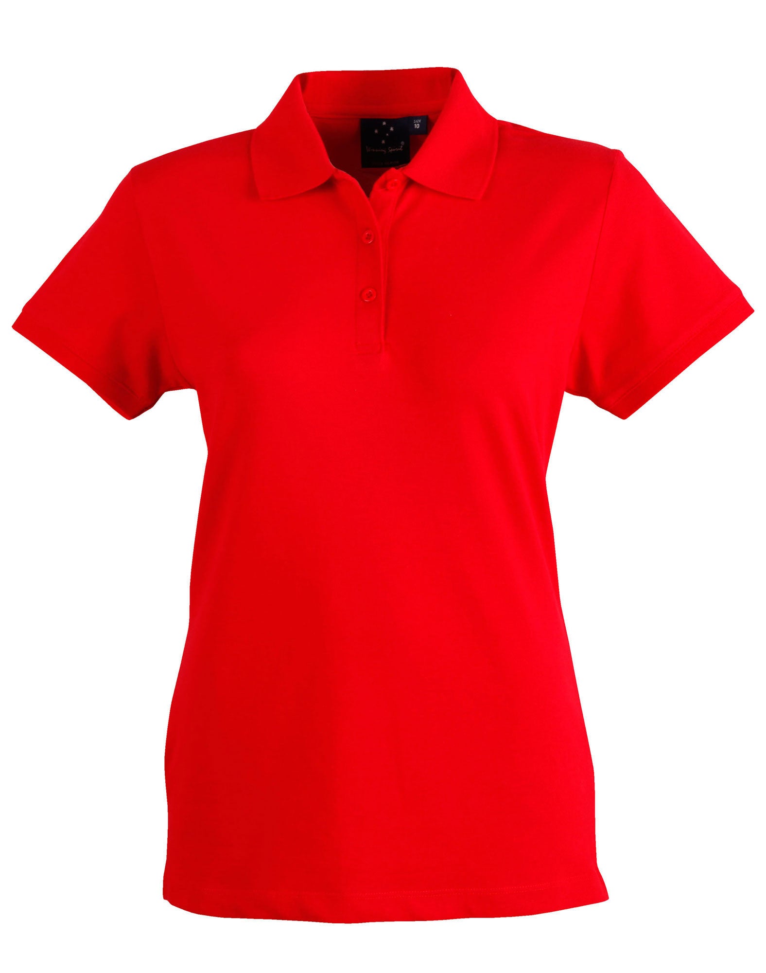 Winning Spirit Ladies' Cotton Stretch Pique Polo-(PS56)