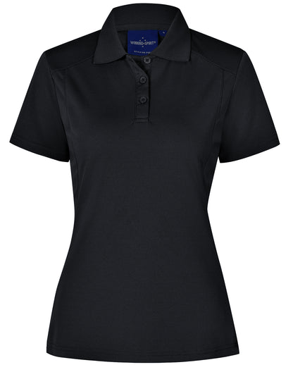 Winning Spirit Ladies' Breathable Bamboo Charcoal Short Sleeve Polo-(PS60)