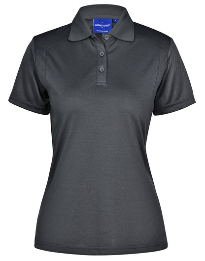 Winning Spirit Ladies' Breathable Bamboo Charcoal Short Sleeve Polo-(PS60)