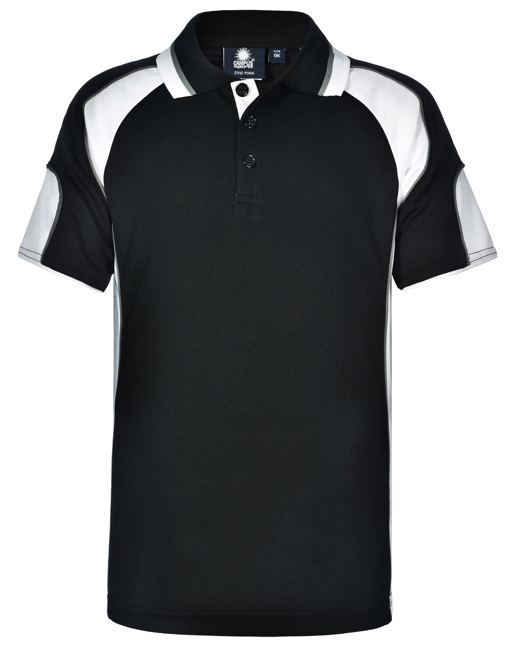Winning Spirit Alliance Kids Cooldry Contrast Short Sleeve With Sleeve Panels Polo-(PS61K)