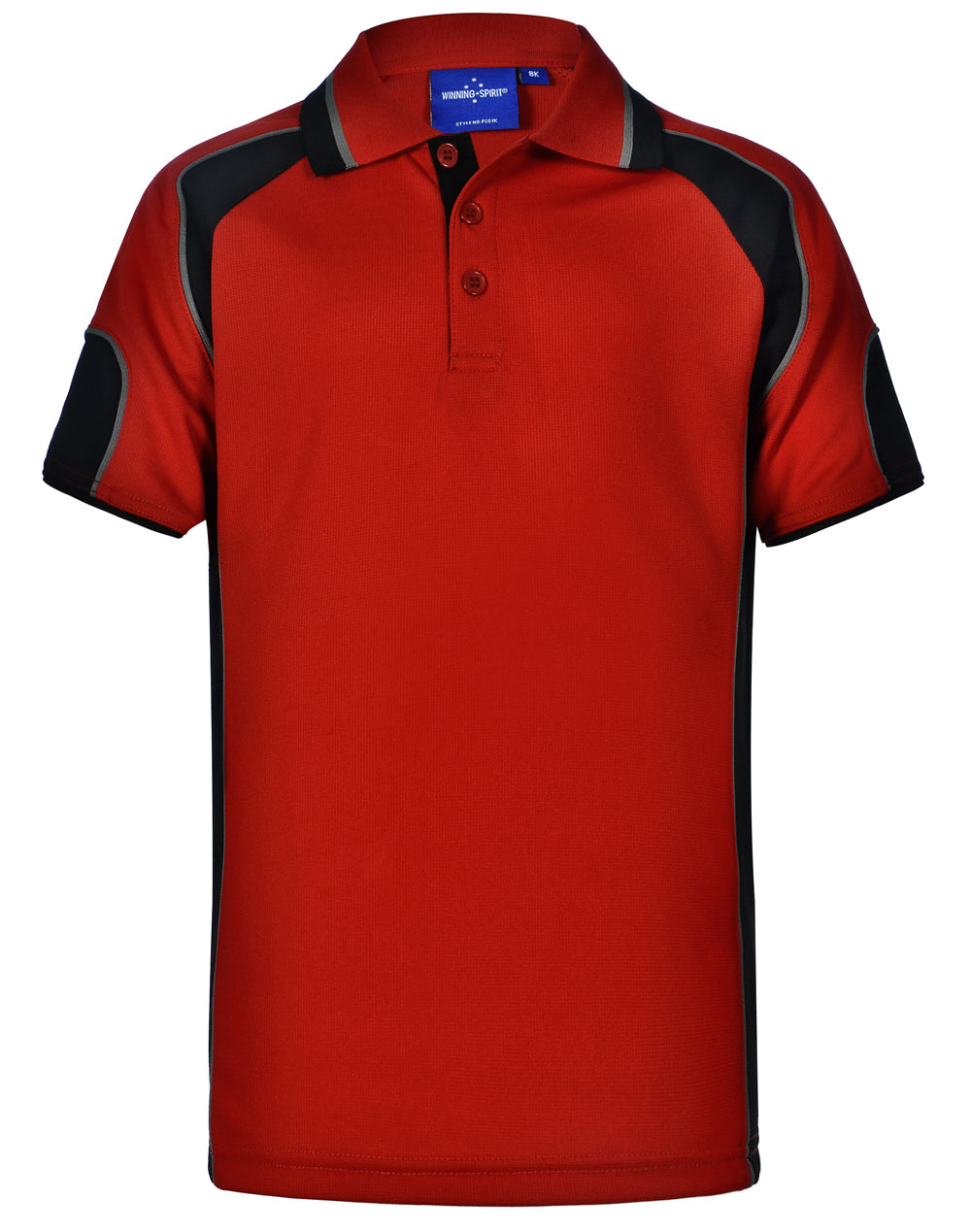 Winning Spirit Alliance Kids Cooldry Contrast Short Sleeve With Sleeve Panels Polo-(PS61K)