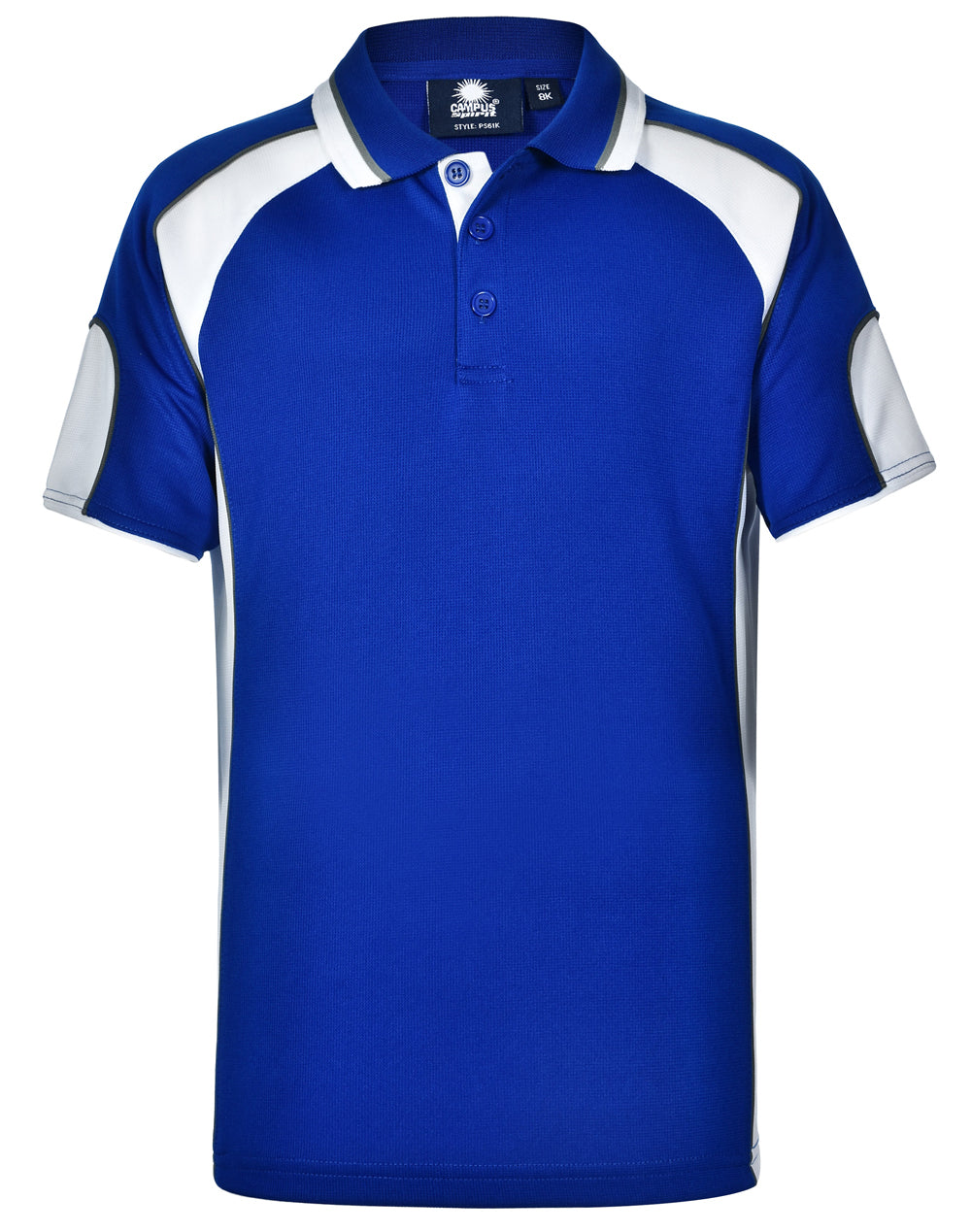 Winning Spirit Alliance Kids Cooldry Contrast Short Sleeve With Sleeve Panels Polo-(PS61K)