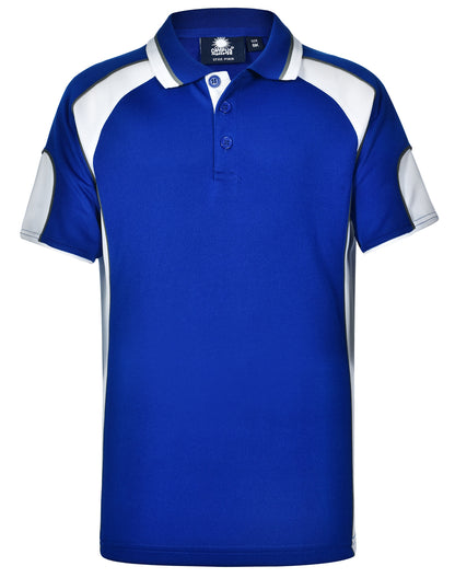 Winning Spirit Alliance Kids Cooldry Contrast Short Sleeve With Sleeve Panels Polo-(PS61K)