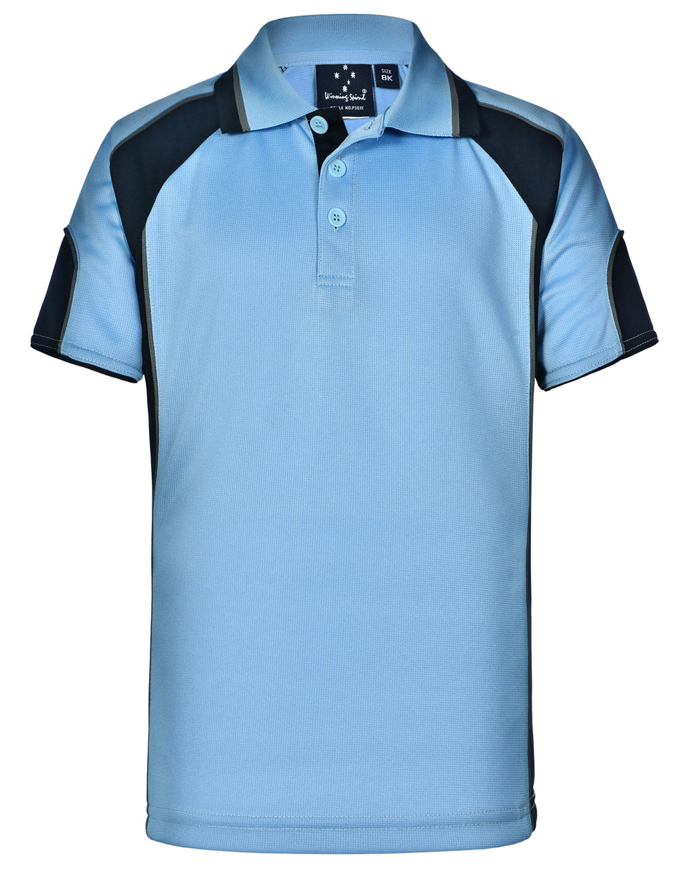 Winning Spirit Alliance Kids Cooldry Contrast Short Sleeve With Sleeve Panels Polo-(PS61K)