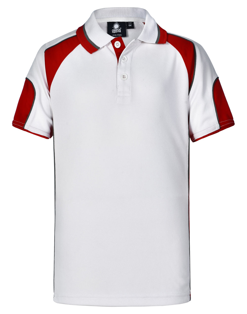 Winning Spirit Alliance Kids Cooldry Contrast Short Sleeve With Sleeve Panels Polo-(PS61K)