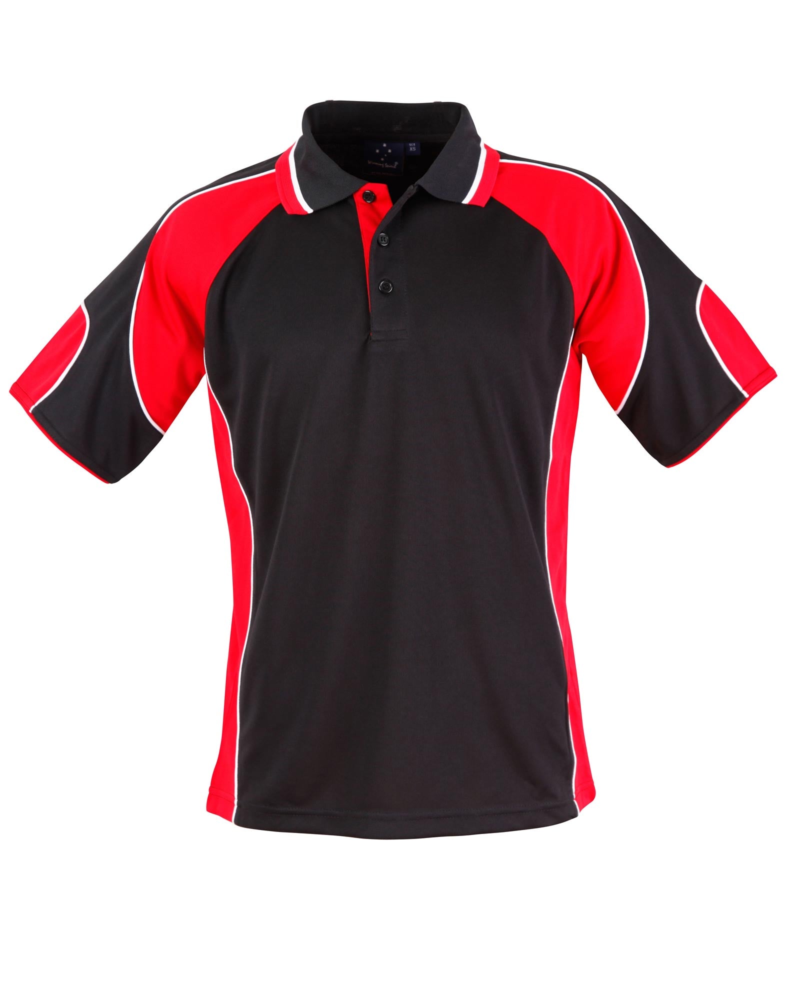 Winning Spirit Alliance Kids Cooldry Contrast Short Sleeve With Sleeve Panels Polo-(PS61K)