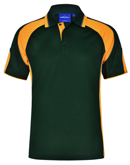 Winning Spirit Men's CoolDry® Contrast Polo with Sleeve Panels 1st (11 Colour)-(PS61)
