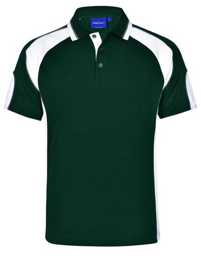 Winning Spirit Men's CoolDry® Contrast Polo with Sleeve Panels 1st (11 Colour)-(PS61)
