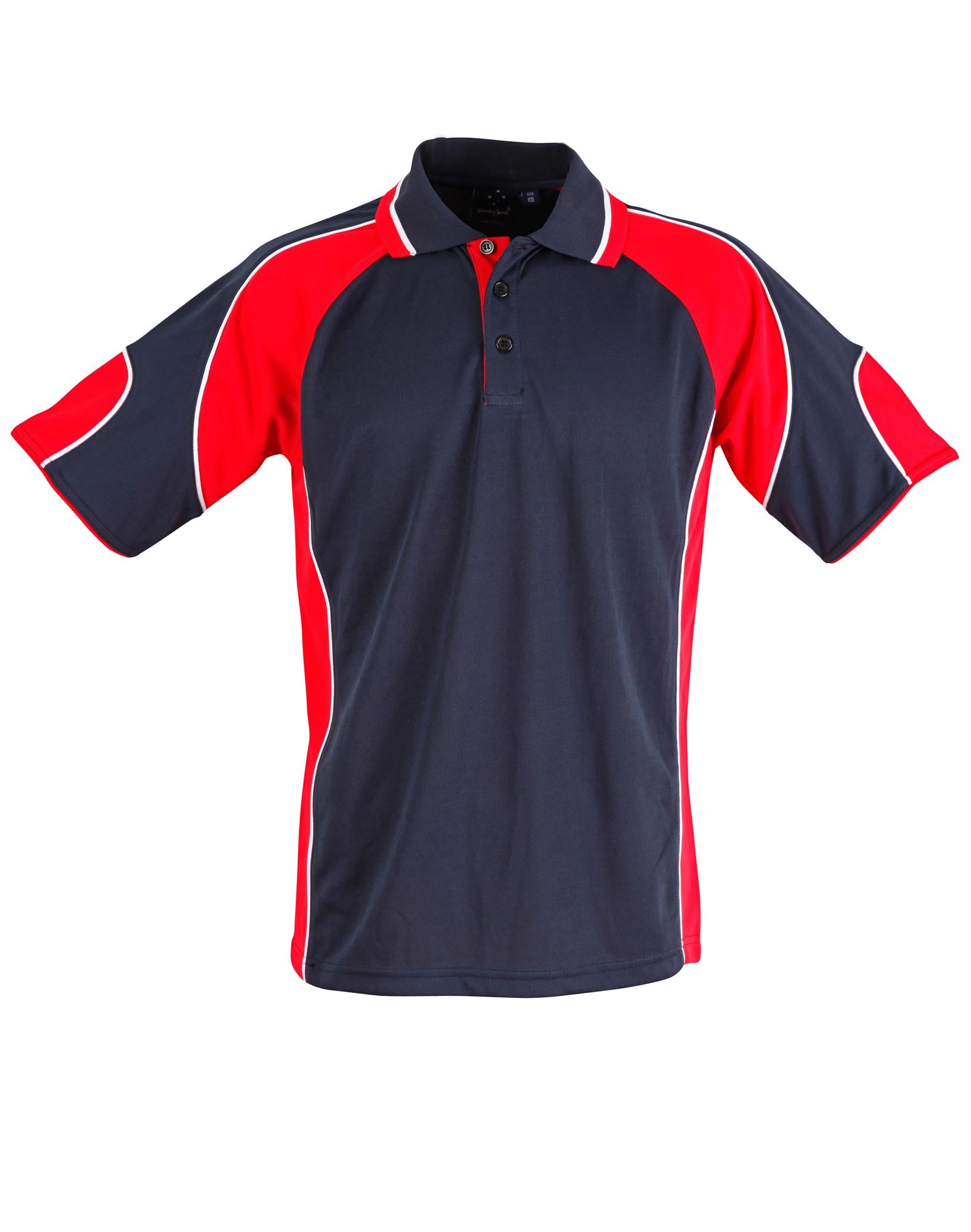 Winning Spirit Alliance Kids Cooldry Contrast Short Sleeve With Sleeve Panels Polo-(PS61K)