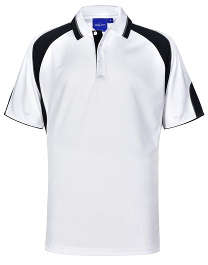 Winning Spirit Alliance Kids Cooldry Contrast Short Sleeve With Sleeve Panels Polo-(PS61K)